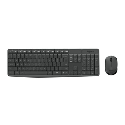 Logitech MK235 Wireless Keyboard and Mouse Combo on a white background