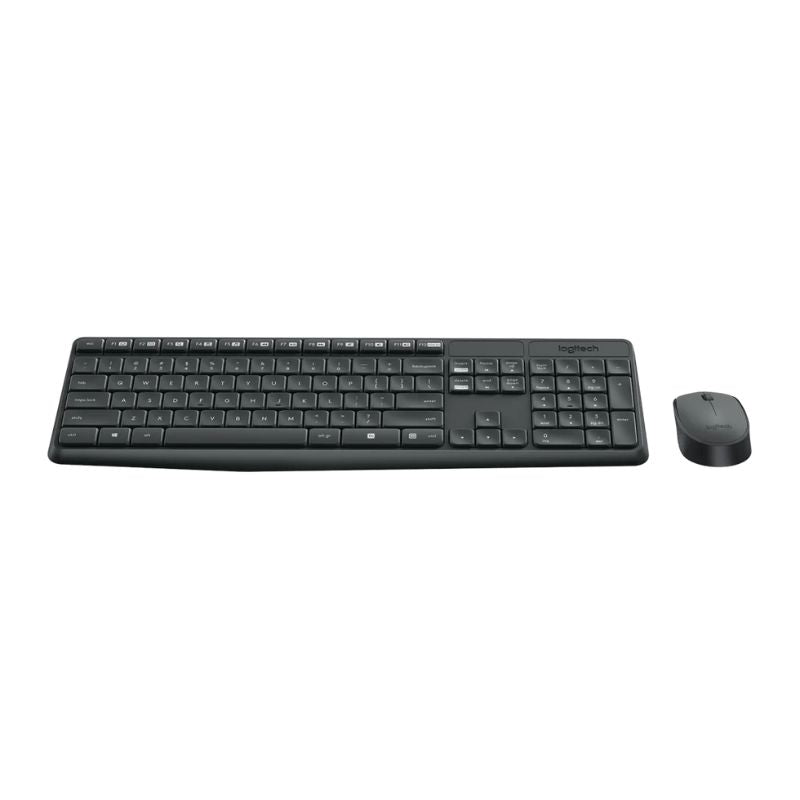 Logitech MK235 Wireless Keyboard and Mouse Combo on a white background