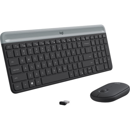 Logitech MK470 Slim Wireless Keyboard and Mouse Combo on a white background