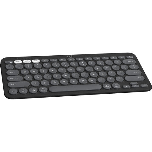 Black keyboard on a white background