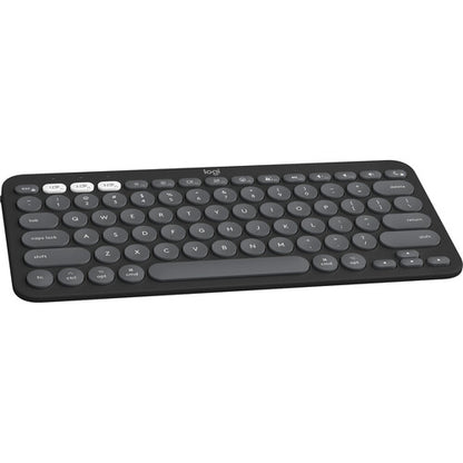 Black keyboard on a white background