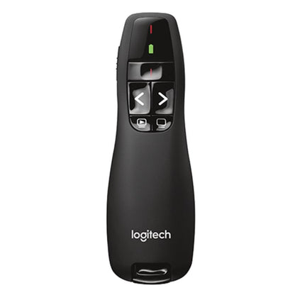 Black webcam with 'logi' branding on a white background