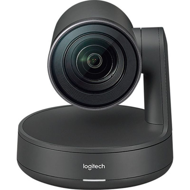 Logitech video conference camera on a white background