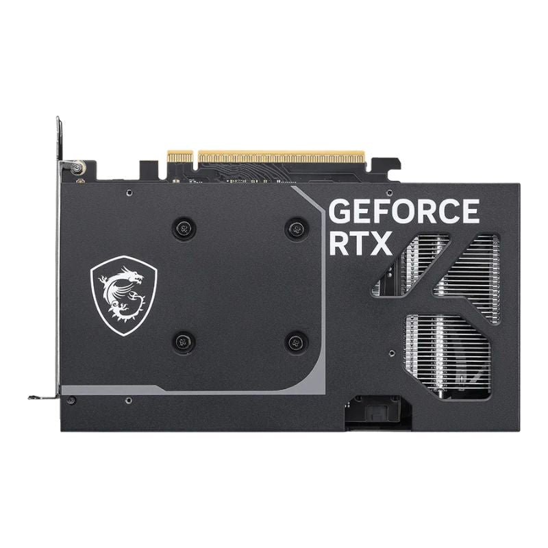 GeForce RTX graphics card with a brand logo on a white background
