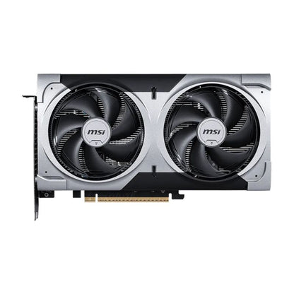 MSI graphics card with dual fans on a white background