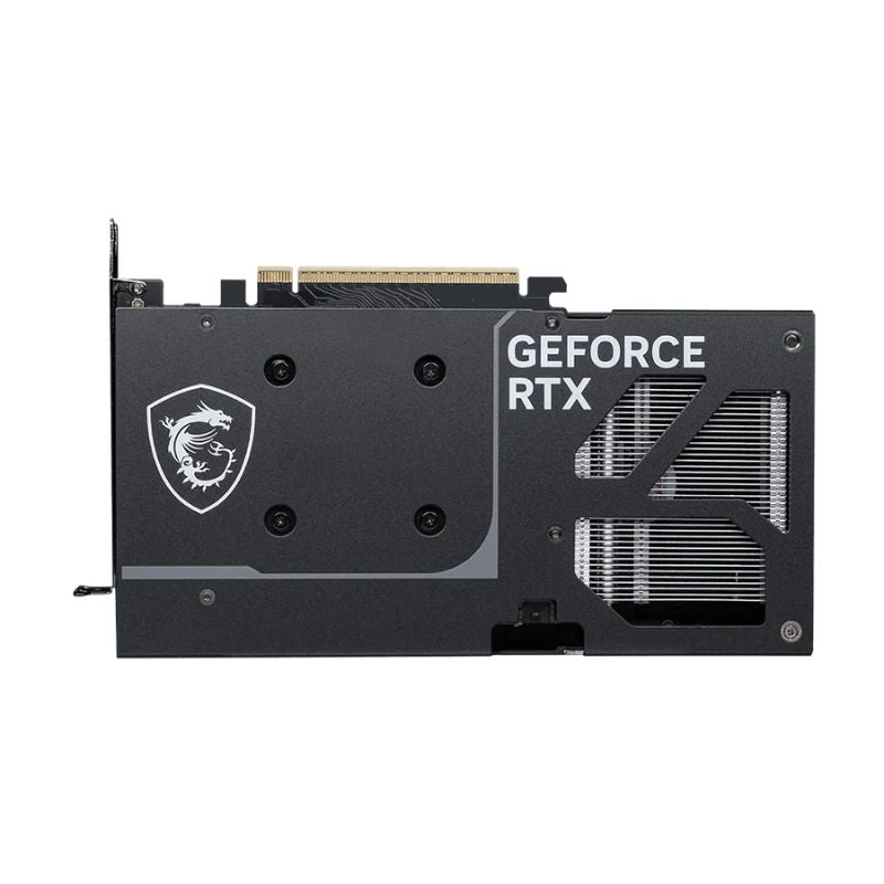 GeForce RTX graphics card with a brand logo on a white background