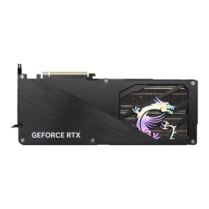 GeForce RTX graphics card with a brand logo on a white background