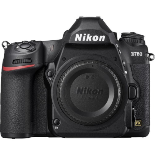 Nikon D780 camera body on a white background