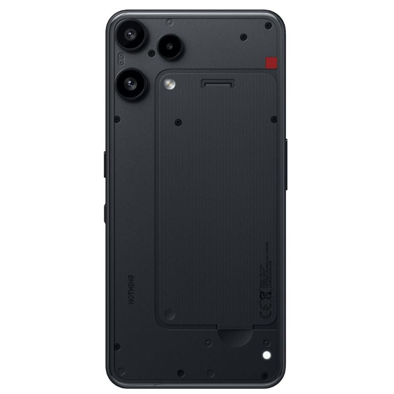 Black phone case on a white background