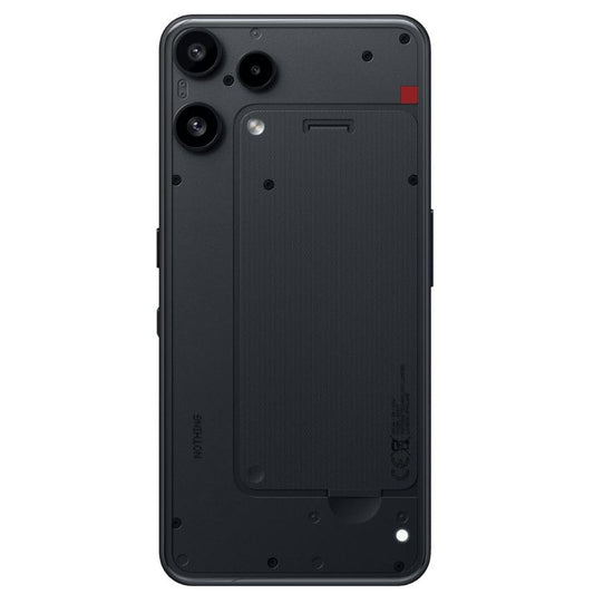 Black phone case on a white background