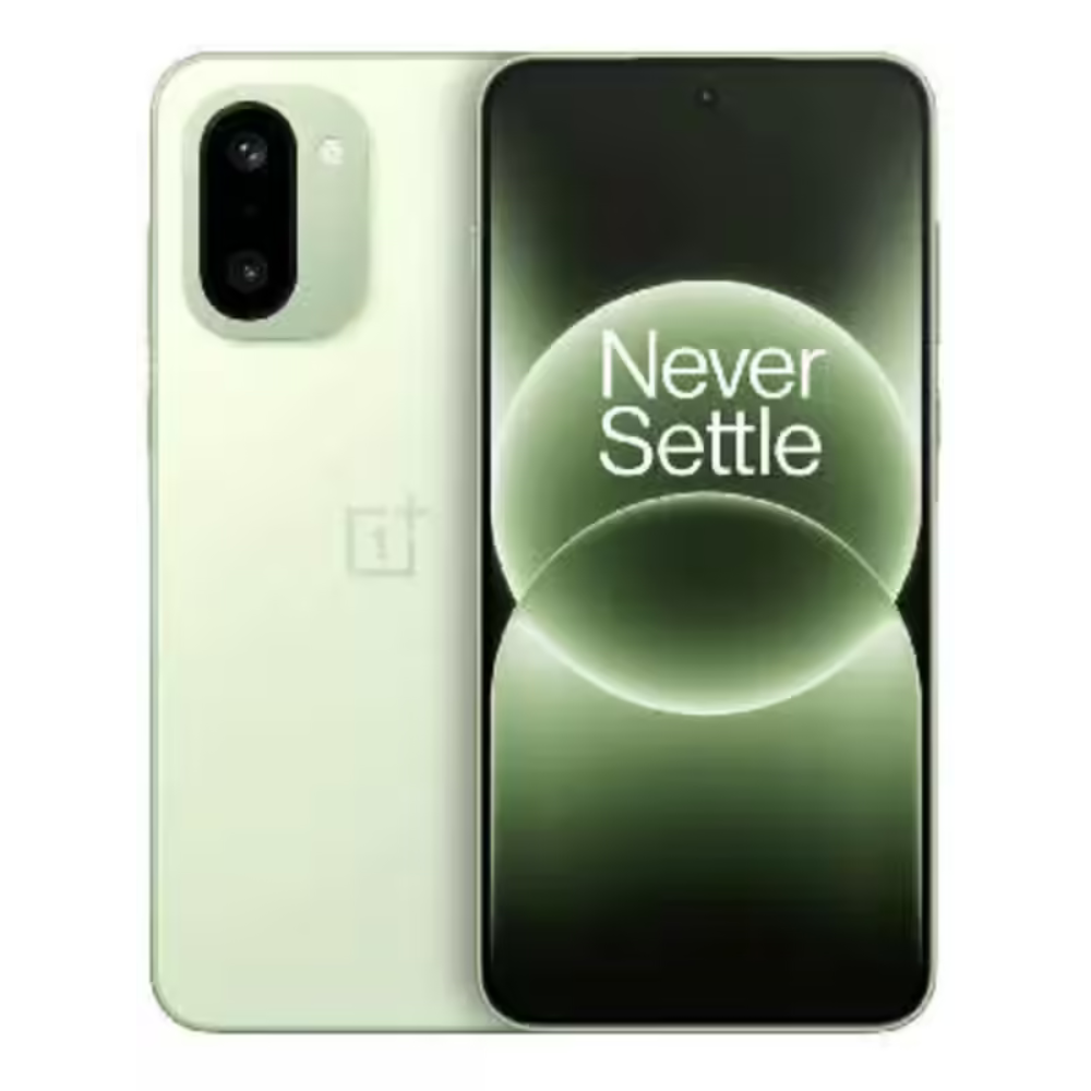 OnePlus 15R 5G 12GB RAM 512GB ROM smartphone showing front and back on a white background