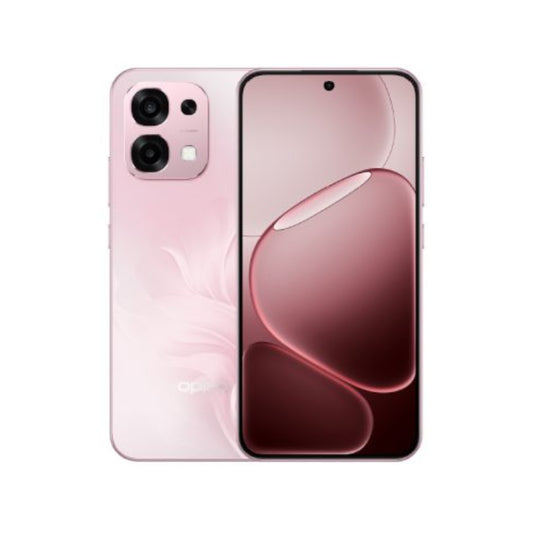 Smartphone with pink gradient design on a white background