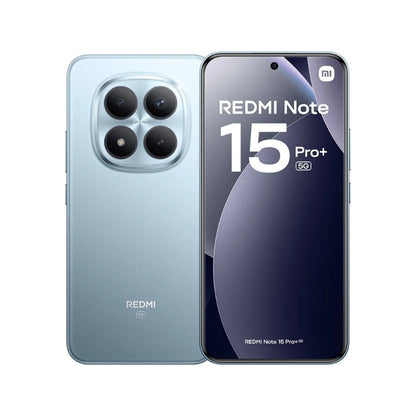 Redmi Note 15 Pro+ smartphone showing front and back on a white background