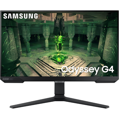 Samsung LS25BG402EMXUE 25" Odyssey G4 Gaming Monitor on a white background