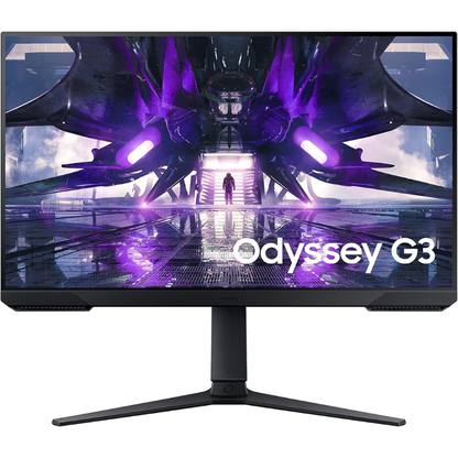 Gaming monitor with 'Odyssey G3' branding on a white background