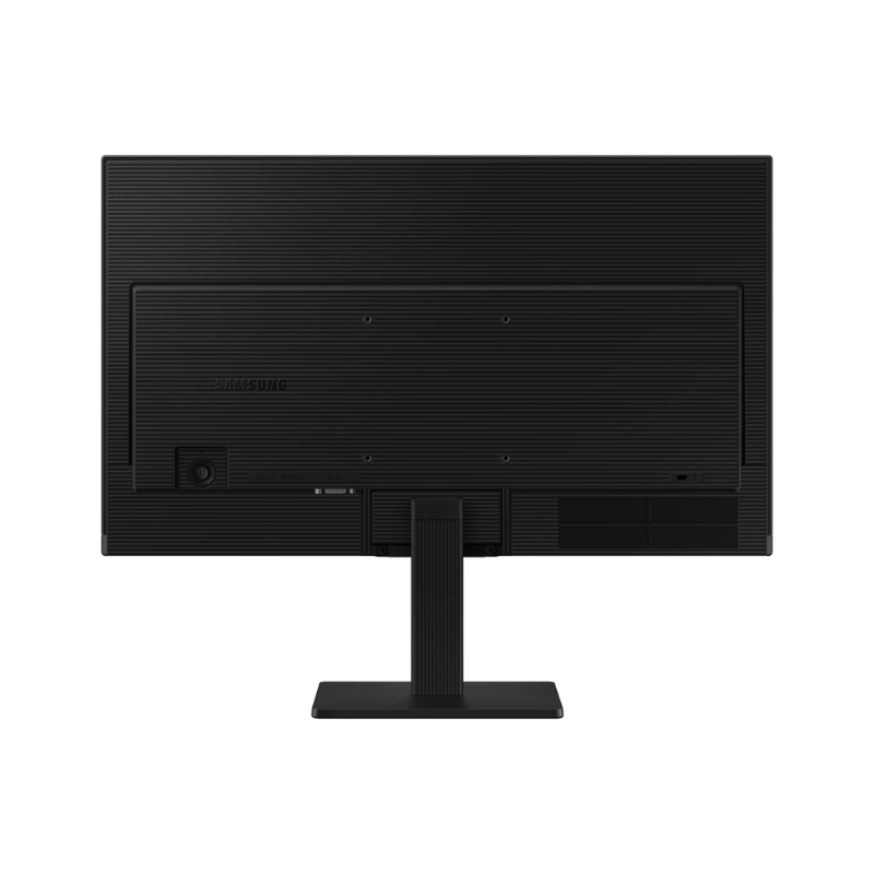Black Samsung monitor on a white background
