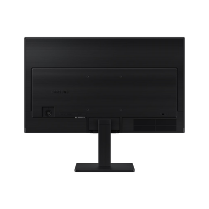Black Samsung monitor on a white background