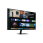 Monitor displaying a streaming platform interface on a white background