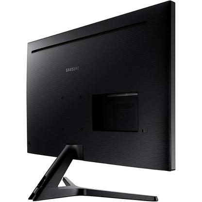 Black Samsung monitor on a white background