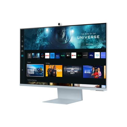 Smart TV displaying a streaming platform interface on a white background