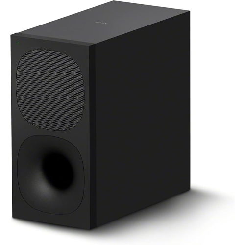 Black speaker on a white background