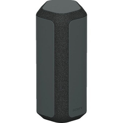Black outdoor speaker on a white background