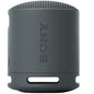Gray Sony portable speaker on a white background