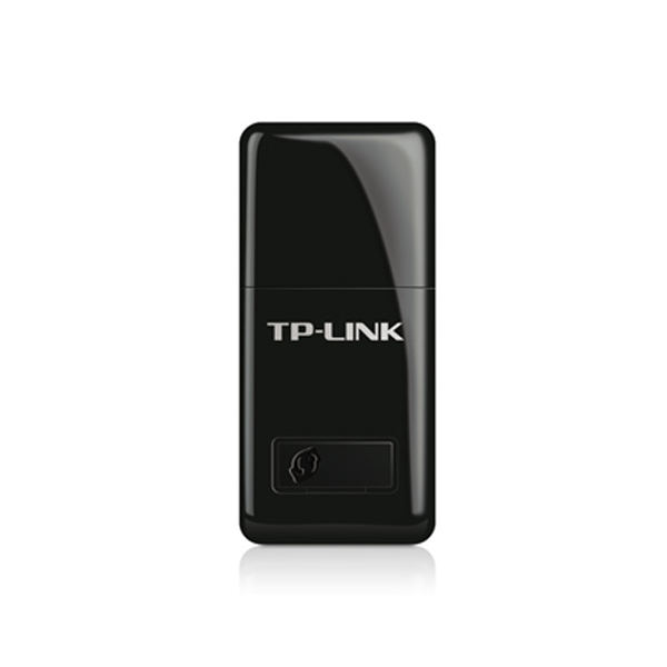 Black TP-Link USB adapter on a white background