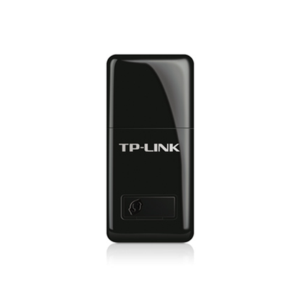 Black TP-Link USB adapter on a white background