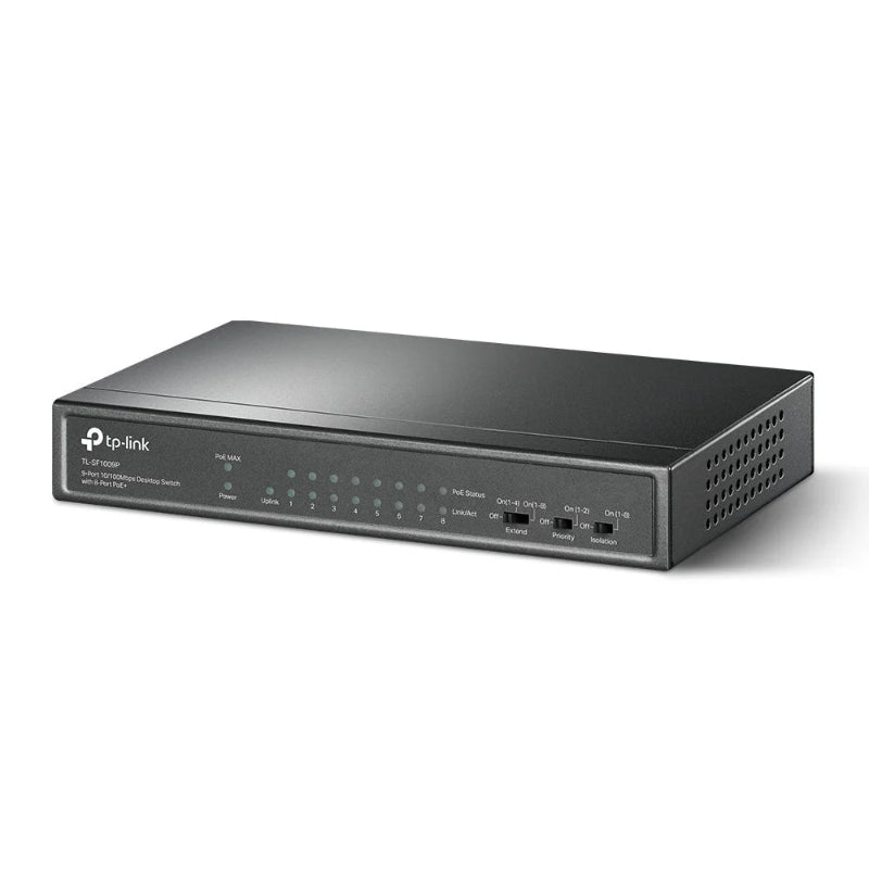 TP-Link network switch on a white background