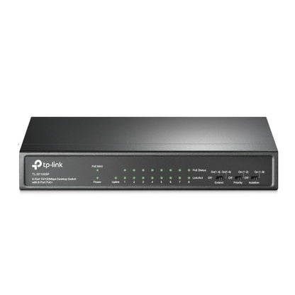 TP-Link network switch on a white background