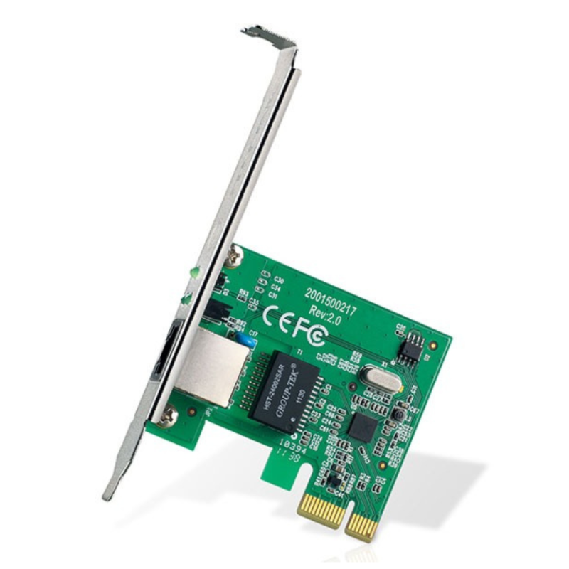 Network adapter card with antenna on a white background