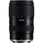Black Tamron camera lens on a white background