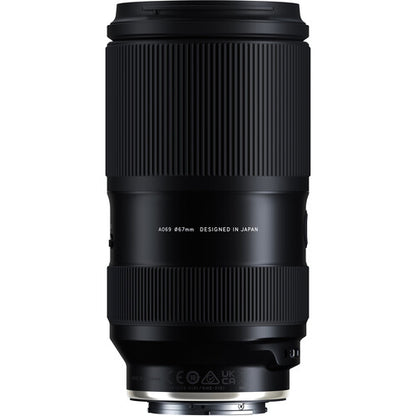 Black Tamron 50-300mm f/4.5-6.3 Di III VC VXD Lens (Sony E)with text on a white background