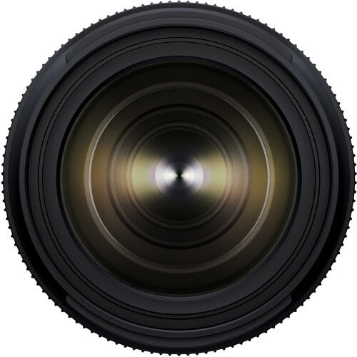 Close-up of a Tamron 50-300mm f/4.5-6.3 Di III VC VXD Lens (Sony E) on a white background