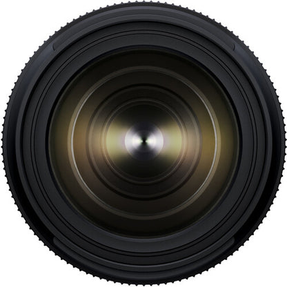Close-up of a Tamron 50-300mm f/4.5-6.3 Di III VC VXD Lens (Sony E) on a white background