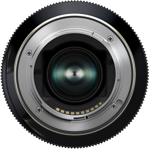 Close-up of a Tamron 50-300mm f/4.5-6.3 Di III VC VXD Lens (Sony E) on a white background