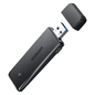 Black UGREEN AC1300 Dual-Band Wireless USB Adapter - CM492 on a white background