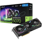PNY GeForce RTX 5070 graphics card with packaging on a white background