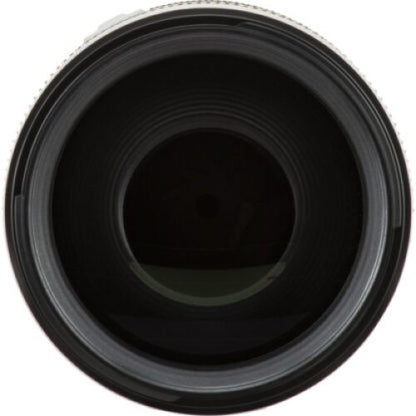 Close-up of RF 70-200mm f/2.8L camera lens on a white background