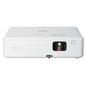 Epson CO-W01 projector front view with extended lens

