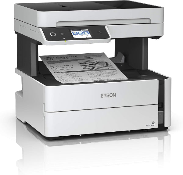 Epson M3170 printing a black-and-white report

