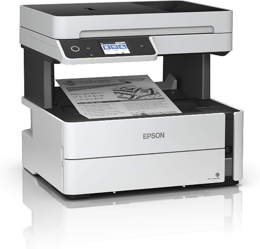 Epson M3170 printing a black-and-white report

