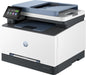 HP printer with scanner and copier on a white background

