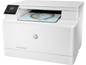HP M182N color laser printer on a white background

