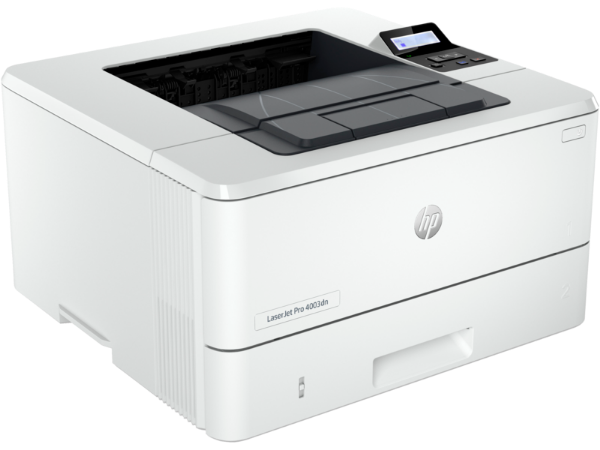 HP 4003dn laser printer on a white background

