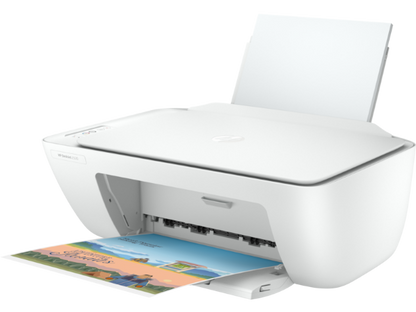 HP 2602sdn showing sharp printouts stacked neatly

