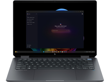 HP OmniBook convertible showing premium metal finish

