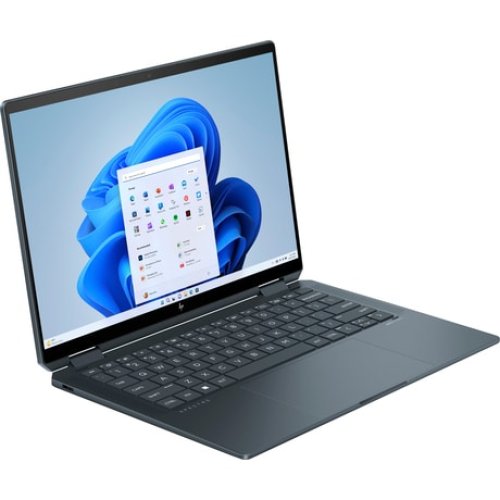 HP x360 Ultra 7 laptop with precision touchpad and keyboard

