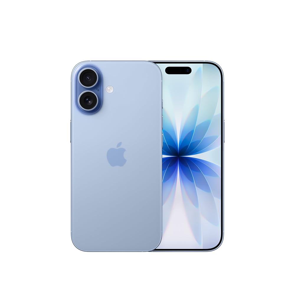 Smartphone with Apple logo on a white background